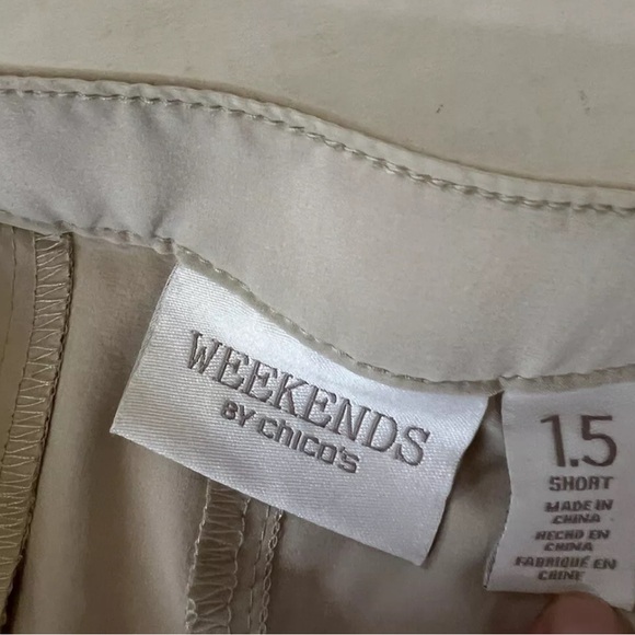 NWOT Weekends By Chico's Size 1.5 Short Women's Chino Shorts - Picture 3 of 5